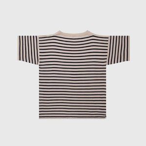 Boatsman  Shirt -Raw Cotton with Royal Blue Stripe